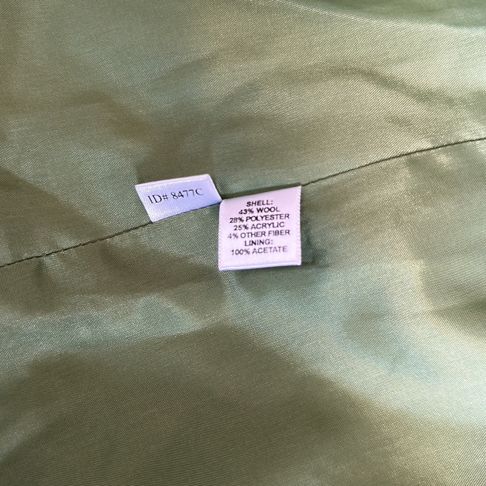 LOFT - Vintage Green Tweed Jacket - SZ 6 - Picture 9 of 11